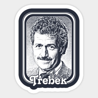 Alex Trebek / Retro Vintage Aesthetic Fan Design Sticker